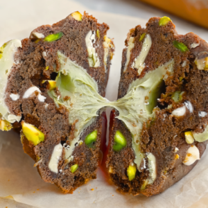 Luxe Pistachio Stuffed Chocolate Cookies Recipe Printable PDF