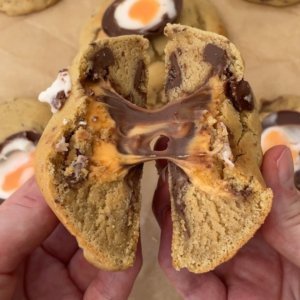 Creme Egg Stuffed Cookies Recipe