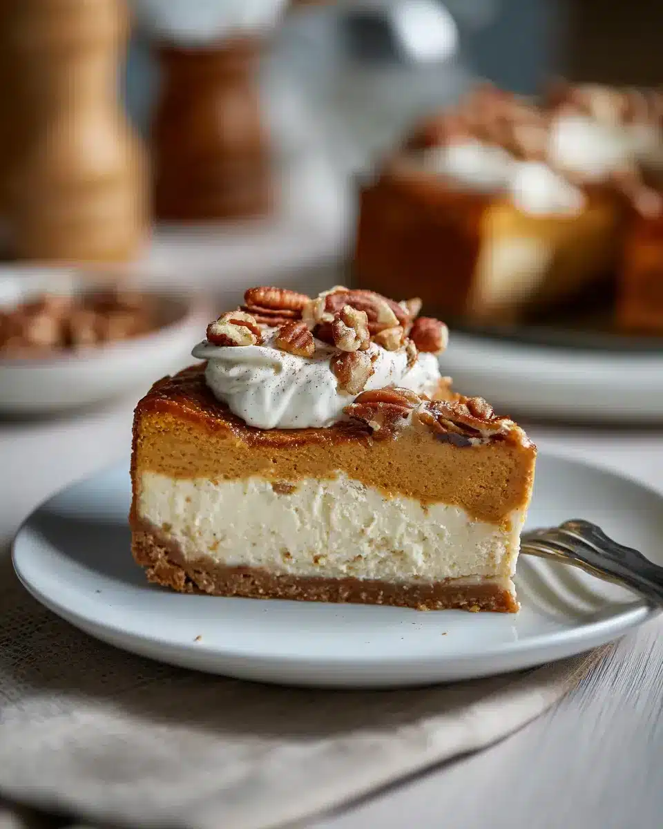 Pumpkin Cheesecake Recipe Pecan Pie Twist
