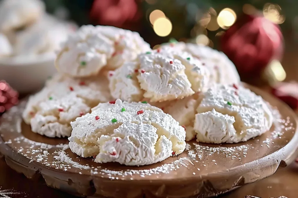 CHRISTMAS COOL WHIP CRINKLE COOKIES