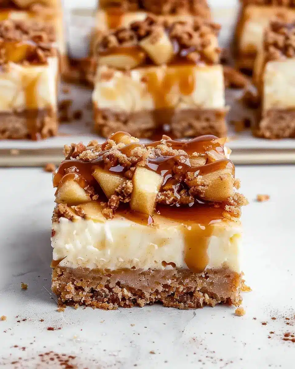 Caramel Apple Cheesecake Bars Recipe Delightfully Easy