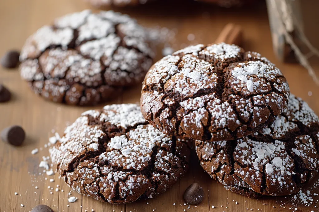 Chocolate Crinkle Cookies