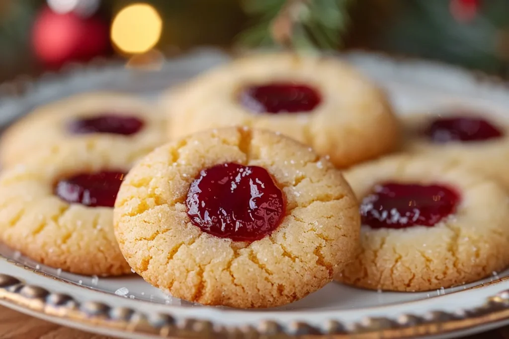 Christmas Thumbprint Cookies Recipe