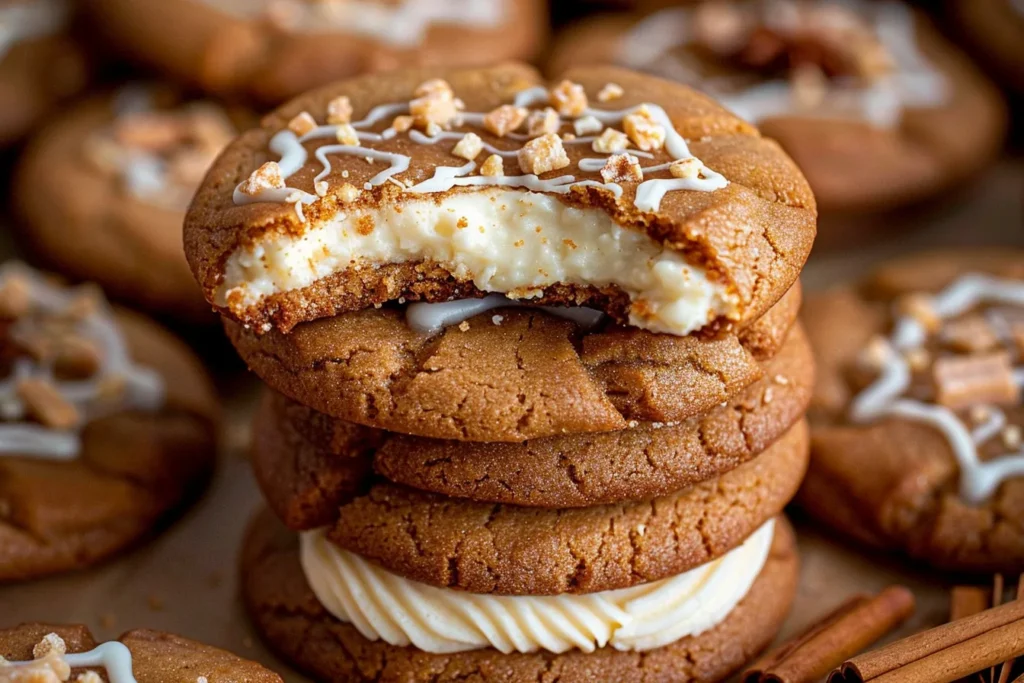 Gingerbread Cheesecake Cookies