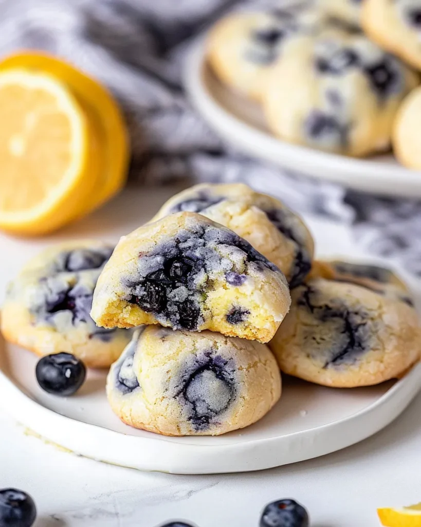 Lemon Blueberry Cheesecake Cookies