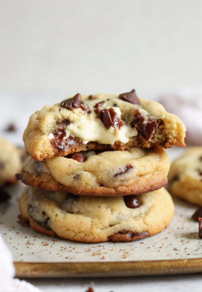 Cheesecake Stuffed Chocolate Chip Cookies