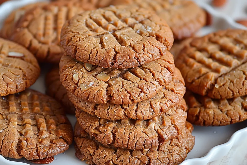 AIR FRYER ALMOND BUTTER COOKIES (JUST 3 INGREDIENTS!)