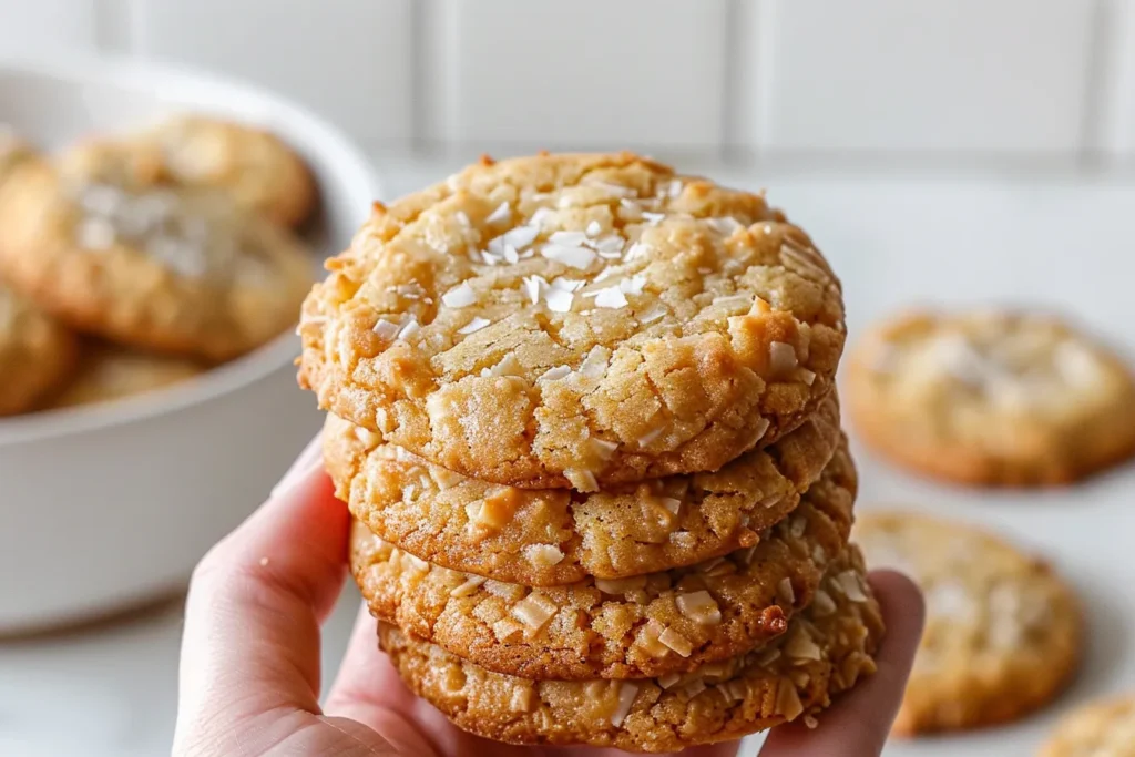 Soft and Chewy Coconut Cookies