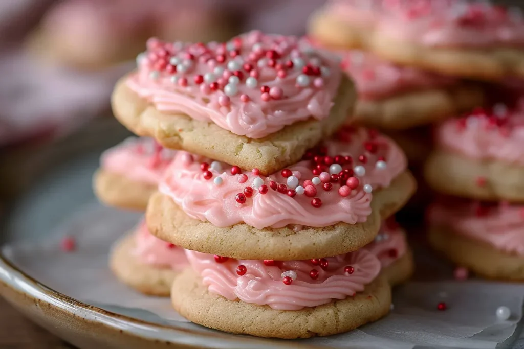 Valentine’s Day Frosted Sugar Cookies Recipe