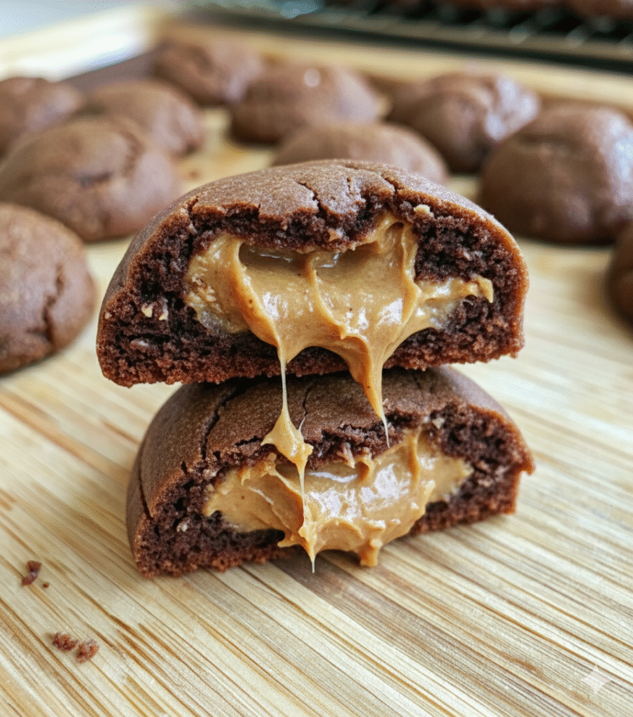 Peanut Butter Stuffed Cookies