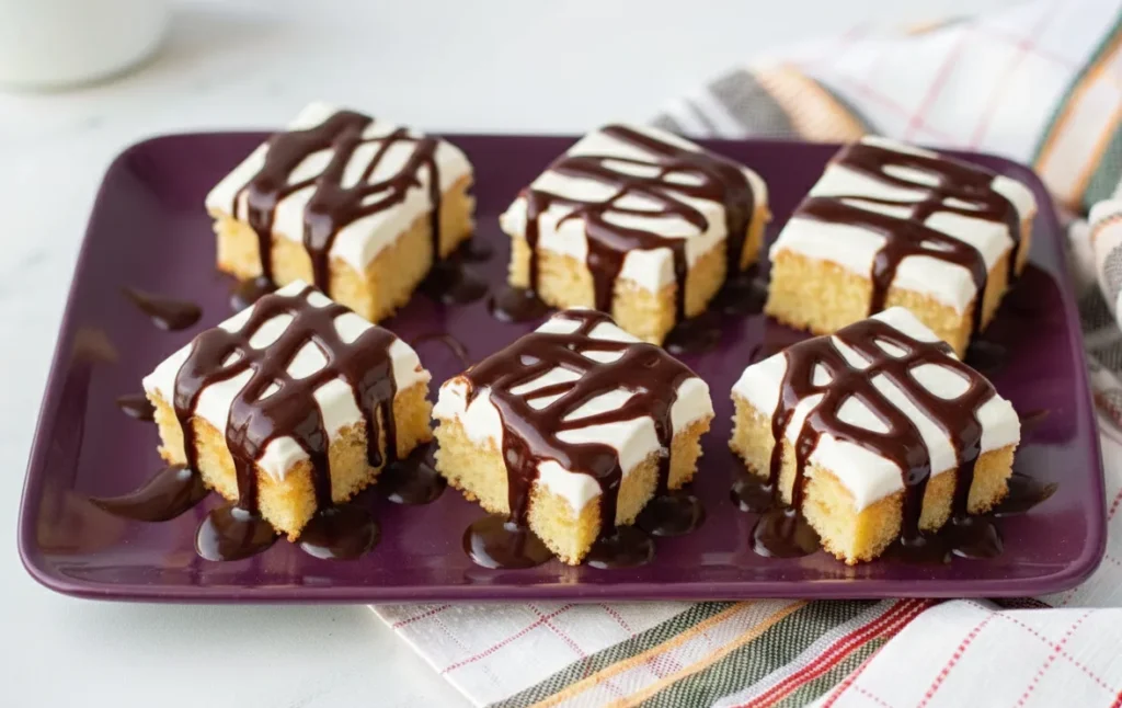 Creamy Eggnog Eclair Cake