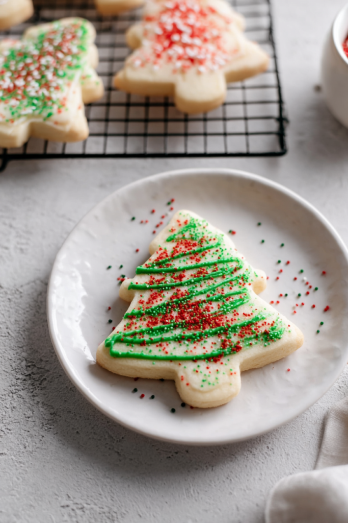 Debbie Christmas Tree Sugar Cookies