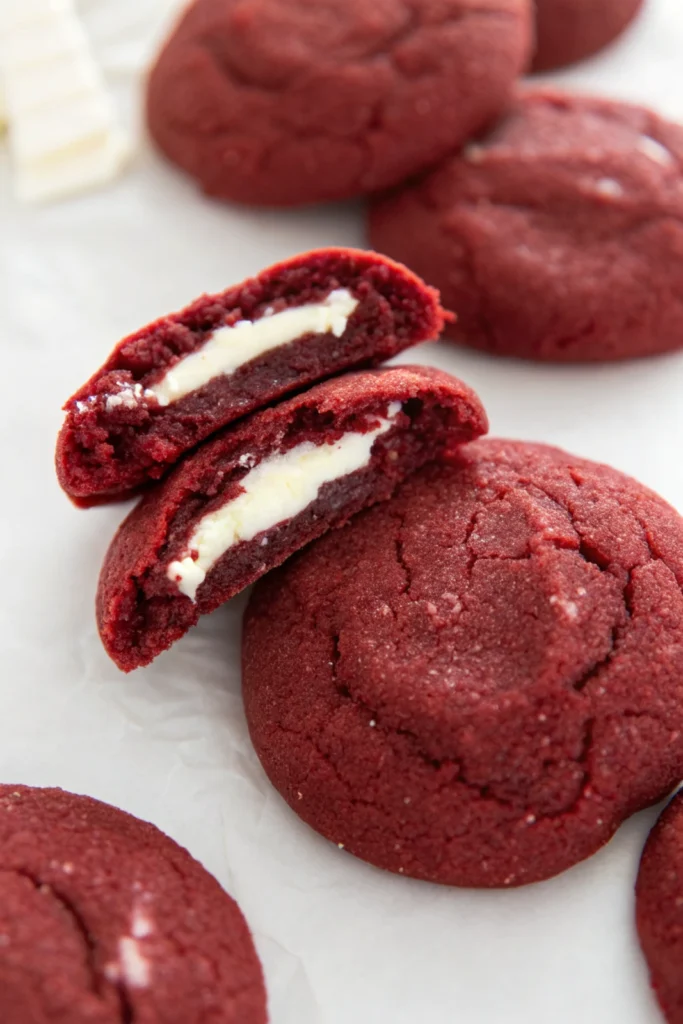 Red Velvet Cheesecake Cookies