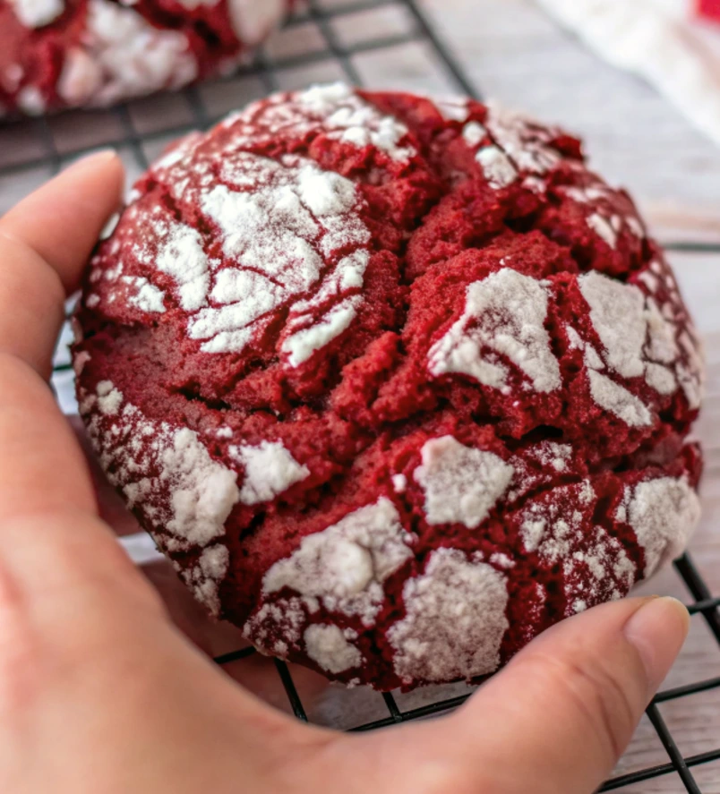 Red Velvet Cake Mix Cookies