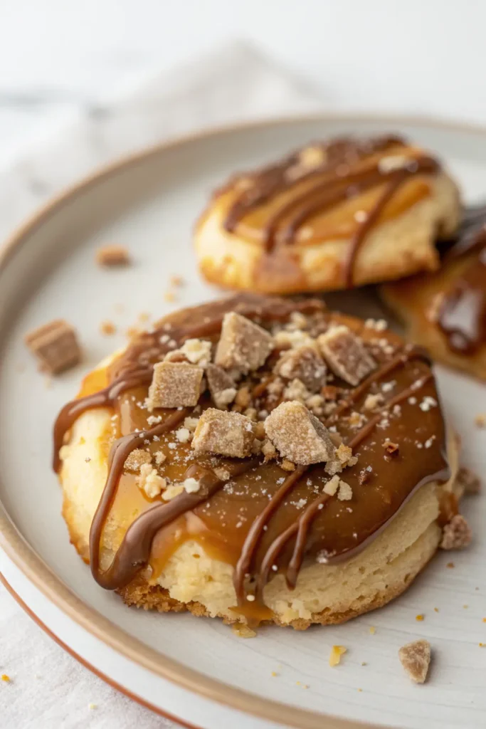 Crumbl Copycat Caramel Shortbread Cookies
