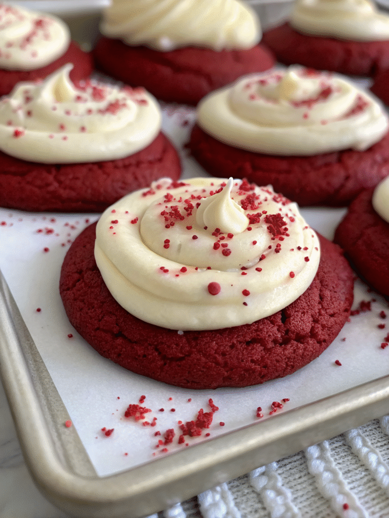 Crumbl Copycat Red Velvet Cookie