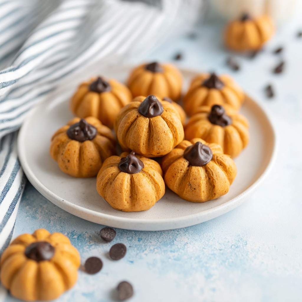 Peanut Butter Ball Pumpkins