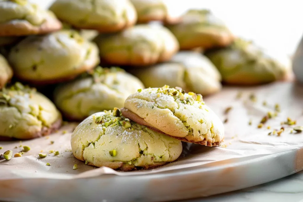 Pistachio Drop Cookies