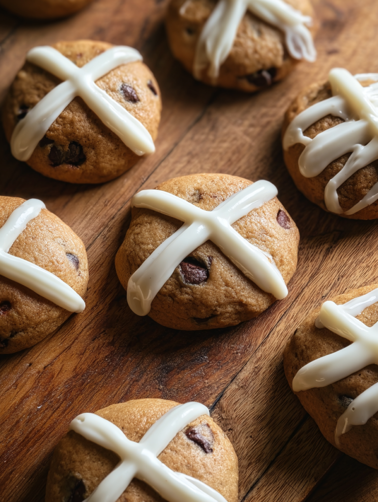 Hot Cross Bun Cookies