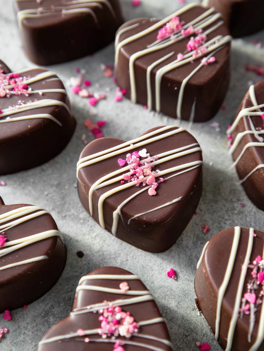 Pink Chocolate Hearts