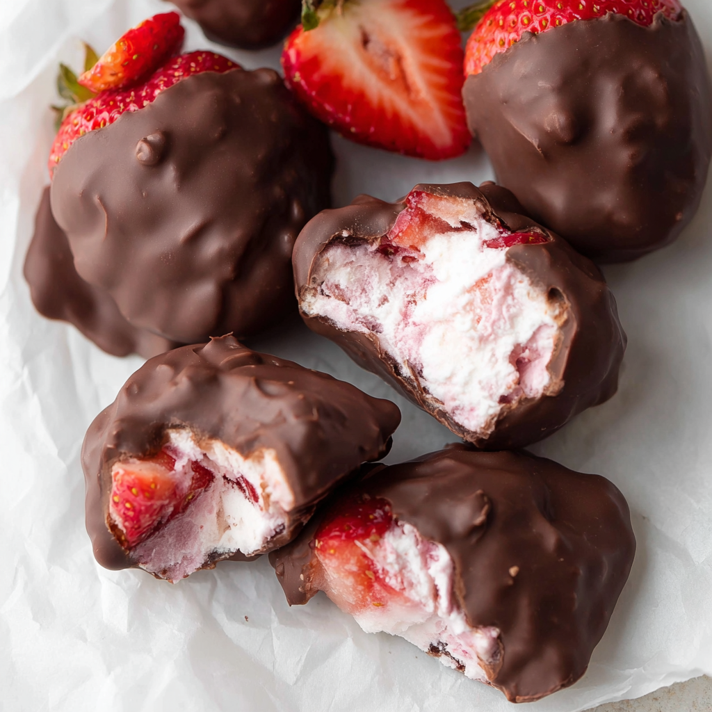 Chocolate Strawberry Yogurt Clusters