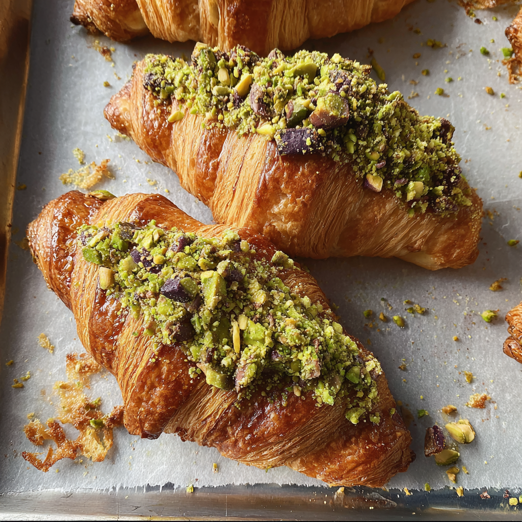 Pistachio Croissants